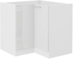 Szafka kuchenna dolna narożna LARA 89x89 DN 1F Biały/Biały