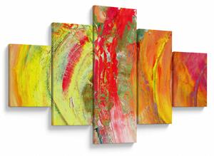 Obraz abstrakcji - malarstwo (125x70 cm)
