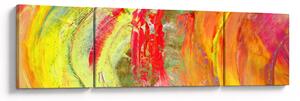 Obraz abstrakcji - malarstwo (170x50 cm)