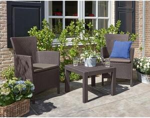 Zestaw mebli ogrodowych ALLIBERT Rosario Balcony 258839 Brązowy