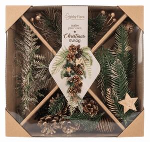 Kreatywny zestaw DIY CHRISTMAS do tworzenia wieńców i dekoracji - różne warianty