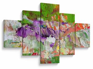 Obraz abstrakcji - malarstwo (125x70 cm)