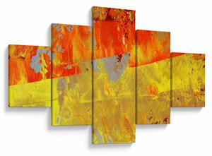 Obraz abstrakcji - malarstwo (125x70 cm)