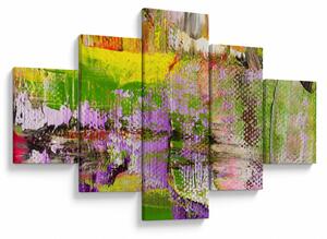 Obraz abstrakcji - malarstwo (125x70 cm)