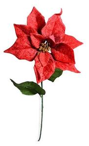 Bożonarodzeniowa aksamitna róża czerwony, 20 cm x 65 cm