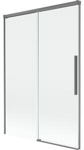 Mexen Rox parawan nawannowy 2-skrzydłowy rozsuwany 120 x 150 cm, transparent, gun metal - 8C9-120-001-95-00