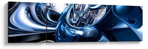 Obraz abstrakci - koła (170x50 cm)