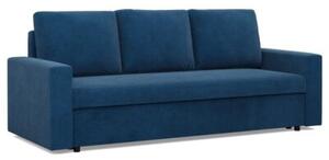 Kanapa 3 osobowa, BLOM, sztruks, 220x92x92 cm, granatowy | TYLETEGOTU