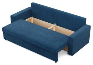 Kanapa 3 osobowa, BLOM, sztruks, 220x92x92 cm, granatowy | TYLETEGOTU