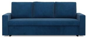 Kanapa 3 osobowa, BLOM, sztruks, 220x92x92 cm, granatowy | TYLETEGOTU