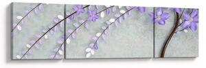 Obraz - Fioletowy deszcz (170x50 cm)