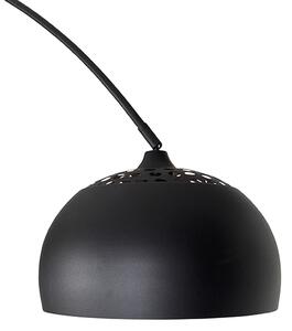 Nowoczesna lampa łukowa podłogowa czarna - XXL