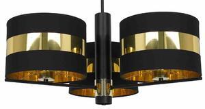Lampa Sufitowa Palmira Black / Gold 3Xe27 Milagro