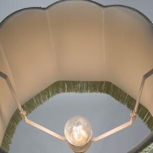 Lampa podłogowa Retro mosiądz klosz zielony Granny 45cm - Kaso Oswietlenie wewnetrzne