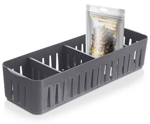 Pojemnik organizer na przyprawy szary 32x10,5x7 cm