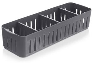 Pojemnik organizer na przyprawy szary 32x10,5x7 cm