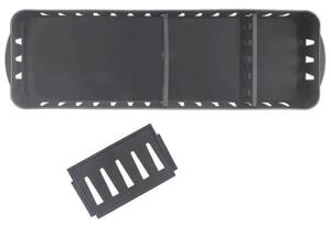 Pojemnik organizer na przyprawy szary 32x10,5x7 cm