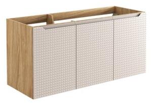 Szafka pod umywalkę LUXOR BEIGE 82-120-3D 120cm dąb olejowany/beżowa