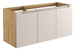 Szafka pod umywalkę LUXOR BEIGE 82-120-3D 120cm dąb olejowany/beżowa