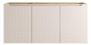 Szafka pod umywalkę LUXOR BEIGE 82-120-3D 120cm dąb olejowany/beżowa