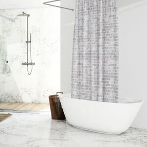 Zasłona prysznicowa Estiva tekstylna 180x200 wzór wall 1 szt
