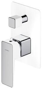 Bateria wannowa podtynkowa OMNIRES Parma PM7435 Chrom/Biały