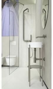 Bateria umywalkowa podtynkowa DEANTE Silia Hexa BHS F54L Stal szczotkowana