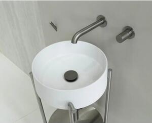 Bateria umywalkowa podtynkowa DEANTE Silia Hexa BHS F54L Stal szczotkowana