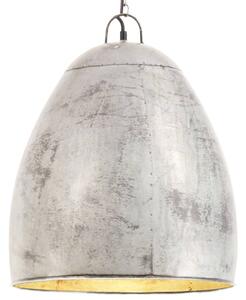Industrialna lampa wisząca, 25 W, srebrna, okrągła, 42 cm, E27