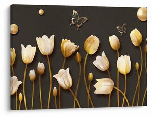Obraz - Tulipany - abstrakcja (70x50 cm)