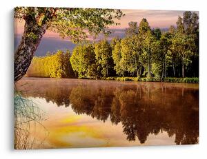 Obraz - Za rzeką (70x50 cm)