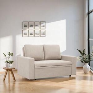 Sofa dwuosobowa, BLOM, velvet, 148x87x90 cm, beÅ¼owy | TYLETEGOTU