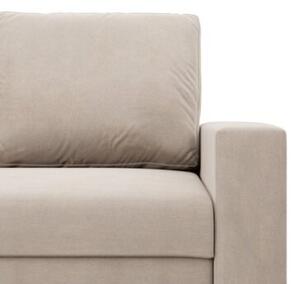 Sofa dwuosobowa, BLOM, velvet, 148x87x90 cm, beÅ¼owy | TYLETEGOTU