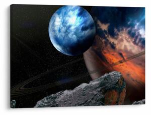 Obraz planety w kosmosie (70x50 cm)