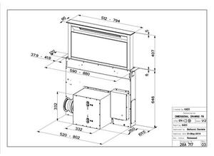 Okap FABER Fabula EVO+ BK 60 Czarny 430m3/h 62dB klasa B