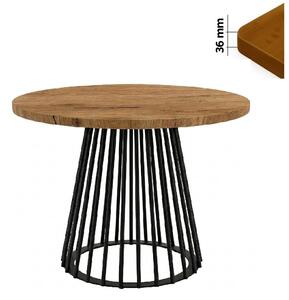 Stół 100 cm okrągły nierozkładany, blat 3,6 cm, Ażurowa Metalowa podstawa I ArtDHome