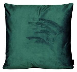 Poszewka dekoracyjna VELVET 40x40 cm ciemnozielona