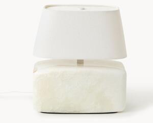 Lampa stołowa z jadeitową podstawą Maleo