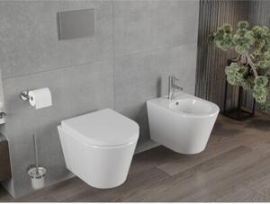 Mexen Rico miska wc Rimless z deską wolnoopadającą twarda, duroplast, biała połysk - 30720200