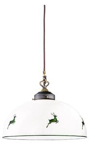 Kolarz Kolarz 731.32.102 - Żyrandol na lince NONNA 1xE27/75W/230V śr. 36 cm jelenie zielony KL0345