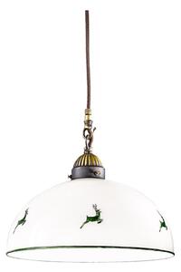 Kolarz Kolarz 731.30.101 - Żyrandol na lince NONNA 1xE27/75W/230V śr. 30 cm jelenie zielony KL0346