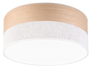 Lamkur LED Plafon SIRJA WOOD LED/20W/230V śr. 35 cm biały/dąb LA54513