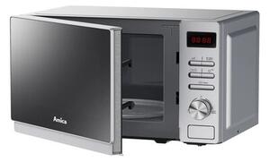 Kuchenka mikrofalowa AMICA AMMF20E2S 700W średnica 25.5 cm pojemność 20L MultiWave System Srebrny