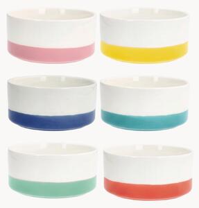 Komplet miseczek z porcelany kostnej Rainbow, 6 elem