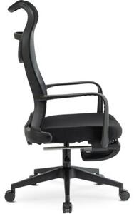 KrzesÅo Obrotowe Biurowe Fotel Ergonomiczny Czarny ACTON