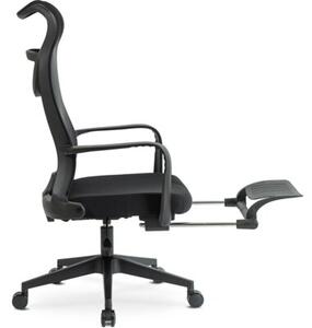 KrzesÅo Obrotowe Biurowe Fotel Ergonomiczny Czarny ACTON