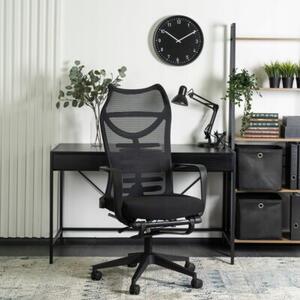 KrzesÅo Obrotowe Biurowe Fotel Ergonomiczny Czarny ACTON