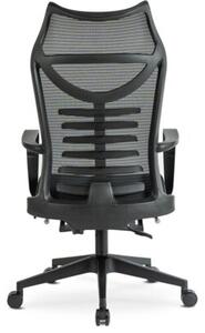 KrzesÅo Obrotowe Biurowe Fotel Ergonomiczny Czarny ACTON