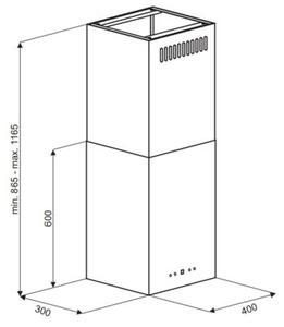 Okap VDB Cube W BiaÅy