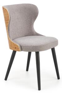 Designerskie krzesło z tkaniny i sklejki giętej K452